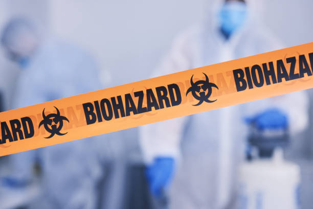 Professional Blood Cleanup technician working in Cortland, OH